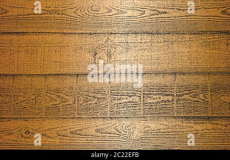 Verzweifelt Overlay goldenen Holzplanke Textur, Grunge Hintergrund. Abstrakte Halbton Vektor-Illustration Stock Vektor