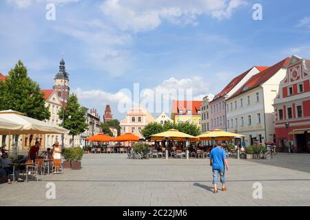 Altmarkt Cottbus Stockfoto