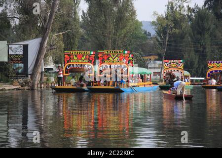 Die Insel der Puppen (La Isla de las Muñecas) kleine Inseln im Xochimilco-See, Mexiko-Stadt, Mexiko Stockfoto