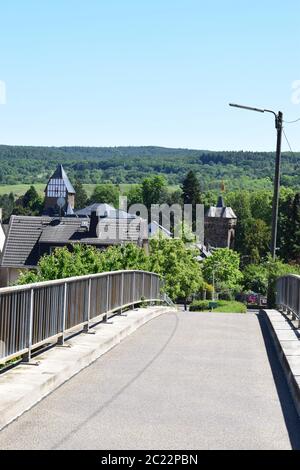 Blick auf Ahrweiler aus den Weinbergen Stockfoto