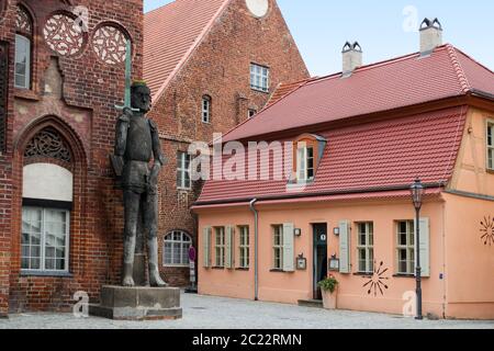 Rathaus mit Roland Stockfoto
