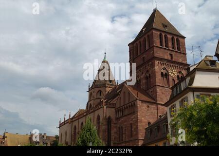 Ã‰glise Saint Thomas in Straßburg Stockfoto