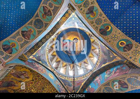 Sioni Kathedrale und ihre Wandmalereien in Tiflis, Georgien Stockfoto