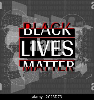 Schwarze Leben sind wichtig, ich kann nicht atmen. Protestbanner über das Menschenrecht schwarzer Menschen in den USA. Schwarze Leben Sind Wichtig. Amerika. Stockfoto