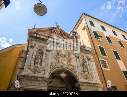 Genua, Italien - 20. August 2019: Die Kirche Santa Maria Maddalena in Genua, Ligurien, Italien Stockfoto