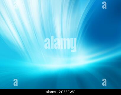 Grafische Zusammenfassung Technologie Hintergrund, leuchtende Linien, die aus der Mitte kommen Stockfoto