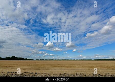 Malerische ländliche Landschaften, das Dorf Korolevka Ukraine. Stockfoto