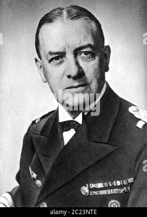 ERICH RAEDER (1876-1960) Deutscher Admiral Stockfoto