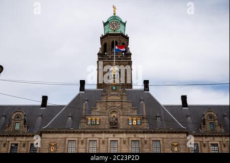 Rotterdam Rathaus Stadhuis auf Coolsingel in Rotterdam, Niederlande Stockfoto