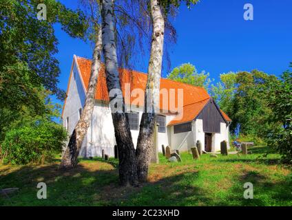 Die Insel Hiddensee, Dorf, Kloster, Kirche Stockfoto