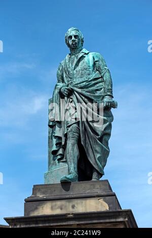 Statue von Robert Dundas, 2. Viscount Melville, Sohn von Henry Dundas, Melville Crescent, Edinburgh, Schottland, Großbritannien. Stockfoto