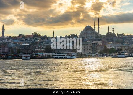 Skyline von Istanbul in Istanbul, Türkei Stockfoto