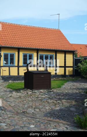 Altstadt-Idylle auf Bornholm, Ronne Stockfoto