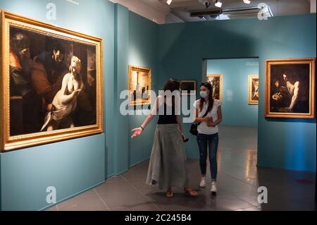 Rom, Italien: Die Zeit von Caravaggio, Meisterwerke der Roberto Longhi Sammlung. Ausstellungshallen des Palazzo Caffarelli - Kapitolinische Museen. © Und Stockfoto