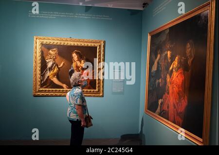 Rom, Italien: Die Zeit von Caravaggio, Meisterwerke der Roberto Longhi Sammlung. Ausstellungshallen des Palazzo Caffarelli - Kapitolinische Museen. © Und Stockfoto