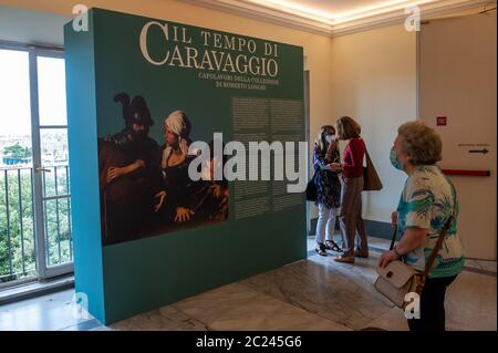 Rom, Italien: Die Zeit von Caravaggio, Meisterwerke der Roberto Longhi Sammlung. Ausstellungshallen des Palazzo Caffarelli - Kapitolinische Museen. © Und Stockfoto