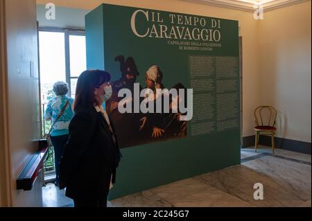 Rom, Italien: Die Zeit von Caravaggio, Meisterwerke der Roberto Longhi Sammlung. Ausstellungshallen des Palazzo Caffarelli - Kapitolinische Museen. © Und Stockfoto