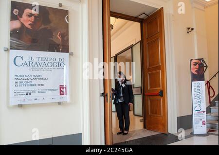 Rom, Italien: Die Zeit von Caravaggio, Meisterwerke der Roberto Longhi Sammlung. Ausstellungshallen des Palazzo Caffarelli - Kapitolinische Museen. © Und Stockfoto