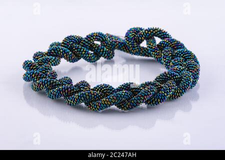 Handgefertigte Designer mehrfarbige Perlen Armband Stockfoto