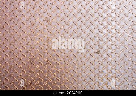 Rusty diamond Metallplatte Hintergrund Stockfoto