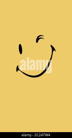 Winkende Smiley-Gesicht. Smile Icon Logo Vektor Template Design Stock Vektor