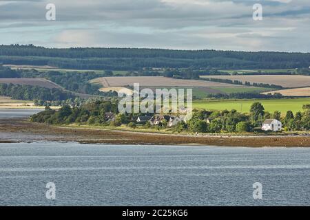 Seascape und Landschaft von Invergordon in Schottland, Großbritannien. Stockfoto