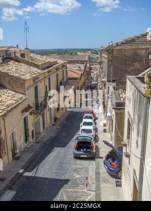 Stadt Noto in der Provinz Syrakus auf Sizilien in Italien. Stockfoto