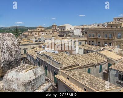 Stadt Noto in der Provinz Syrakus auf Sizilien in Italien. Stockfoto