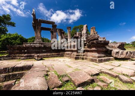 Preah Vihear Tempel, Gopura i (1. Tor), Hindu-Tempel des alten Khmer-Reiches, Preah Vihear Provinz, Kambodscha, Südostasien, Asien Stockfoto