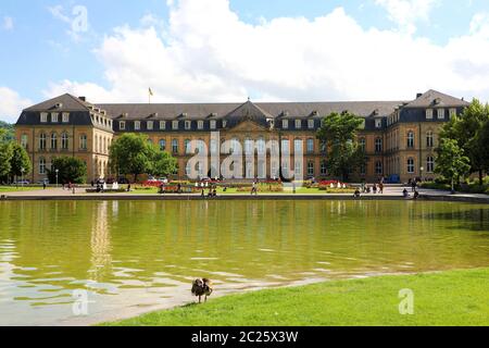 STUTTGART, DEUTSCHLAND - Juni 12, 2019: Finanzministerium Baden-Württemberg in oberer Schlossgarten Park, Stuttgart, Deutschland Stockfoto