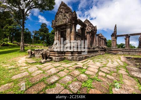 Preah Vihear Tempel, Gopura ii (2. Tor), Hindu Tempel des alten Khmer Reiches, Preah Vihear Provinz, Kambodscha, Südostasien, Asien Stockfoto