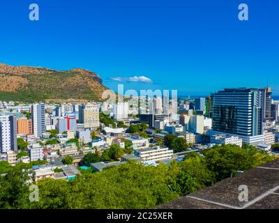 Port Louis, Mauritius Island - 19. Jun 2014 : Blick auf Port Louis Hauptstadt der Insel Mauritius Stockfoto