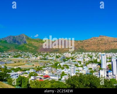 Port Louis, Mauritius Island - 19. Jun 2014 : Blick auf Port Louis Hauptstadt der Insel Mauritius Stockfoto