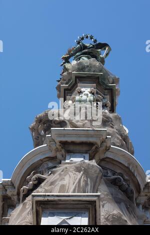 Details in Piazza del Gesu, Neapel Stockfoto