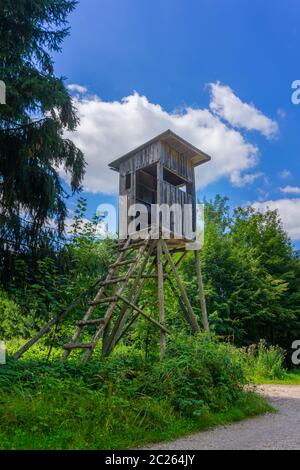 Jäger Stehen Stockfoto