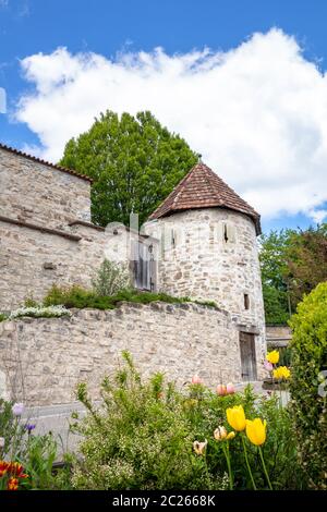 Wehrkirche in Bergfelden Deutschland Süd Stockfoto