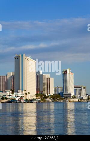 Casinos auf dem Colorado River, Laughlin City, Nevada, USA Stockfoto