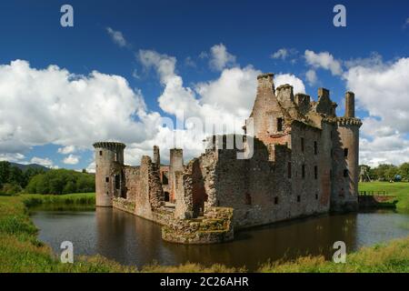 Caerlaverock Castle Schottland Stockfoto