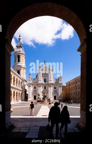 Die Basilica della Santa Casa in Italien Marche Stockfoto