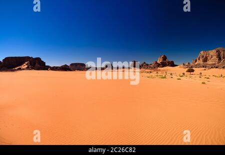 Abstrakte Rock Formation Boumediene in Tassili nAjjer Nationalpark, Algerien Stockfoto