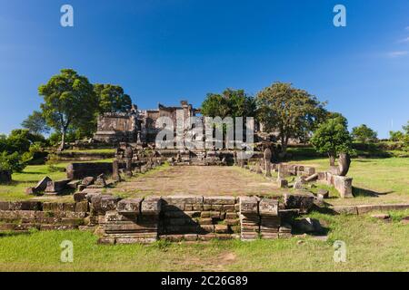 Preah Vihear Tempel, Gopura iv (4. Tor), Hindu-Tempel des alten Khmer-Reiches, Preah Vihear Provinz, Kambodscha, Südostasien, Asien Stockfoto