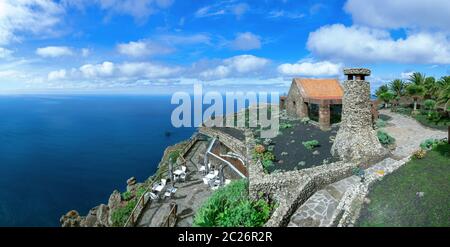 Aussichtspunkt Mirador de la Pena auf der Insel El Hierro, Kanarische Inseln, Spanien Stockfoto