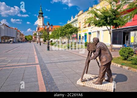 Stadt Sombor Square und Architektur, Region Vojvodina in Serbien Stockfoto