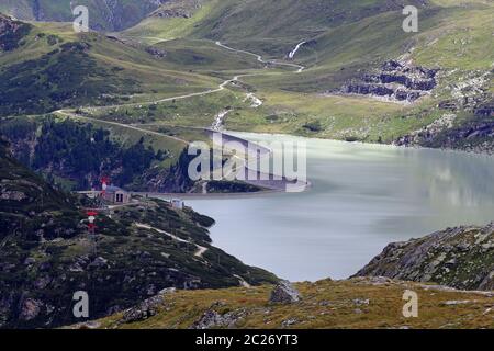 Der Tauernmoossee in den Hohen Tauern Stockfoto