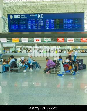 Frankfurt International Airport Terminal Deutschland Stockfoto