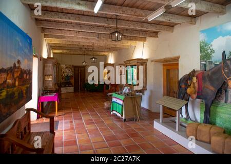 Besucherzentrum und Museum in Mission San Juan Capistrano in San Antonio, Texas, USA. Die Mission ist ein Teil der San Antonio Missionen UNESCO World He Stockfoto