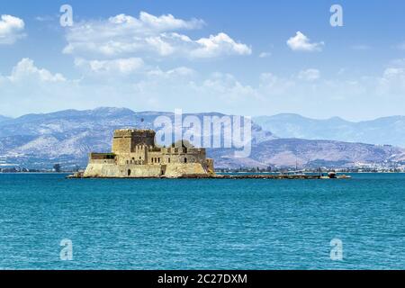 Das Schloss von Bourtzi, Griechenland Stockfoto