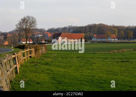 Das Gestüt Altefeld in Hessen Stockfoto