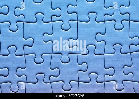 Jigsaw Puzzle Hintergrund, abgeschlossen Muster Stockfoto