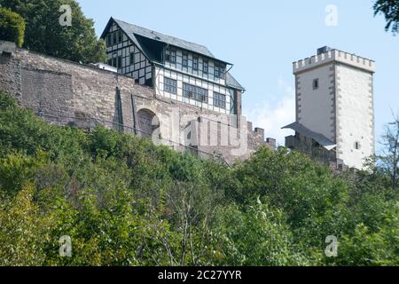 Die Wartburg in der Stadt Eisenach in Thüringen Stockfoto